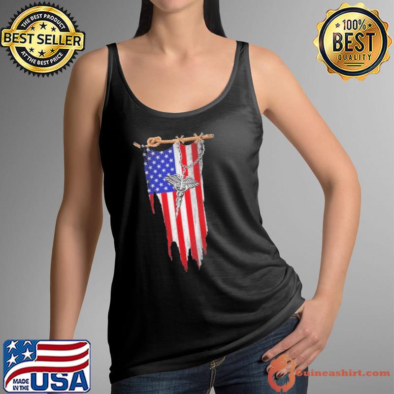 Symbol nurse american flag s Tank Top