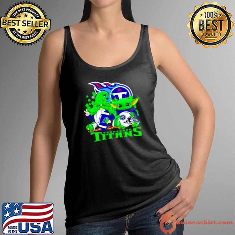 Tennessee Titans Baby Yoda Happy St.Patrick’s Day Shamrock s Tank Top