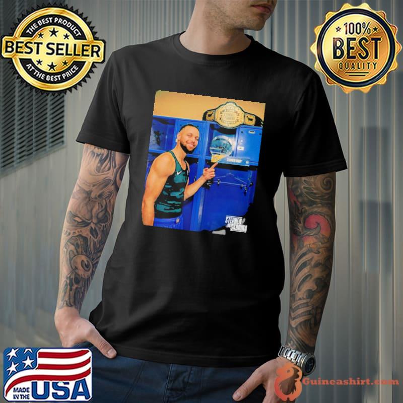 The Champ And His Belt Steph Curry Is The First-Ever Winner Of The NBA Vs WNBA 3-POINT Challenge Shirt