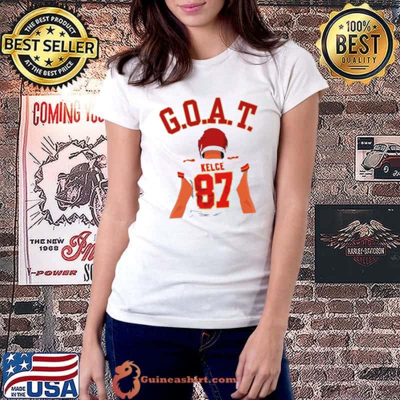 The GOAT Travis Kelce Kansas City Chiefs Player shirt