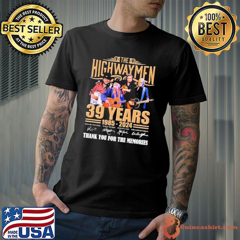 The Highwaymen 39 Years 1985 – 2024 Thank You For The Memories Shirt