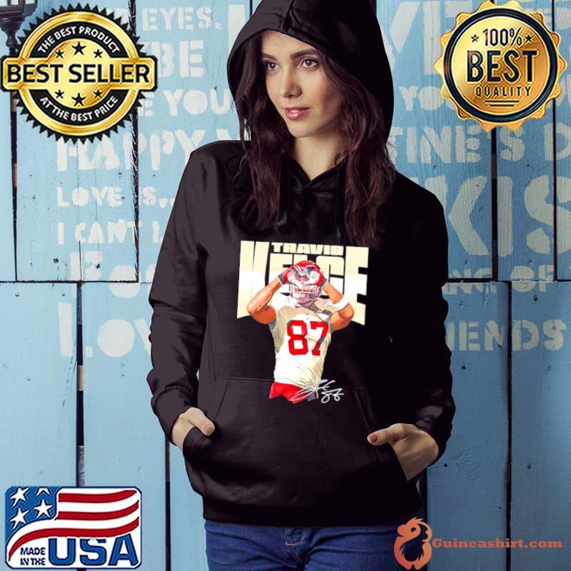 Travis Kelce Kansas City heart signature s Hoodie