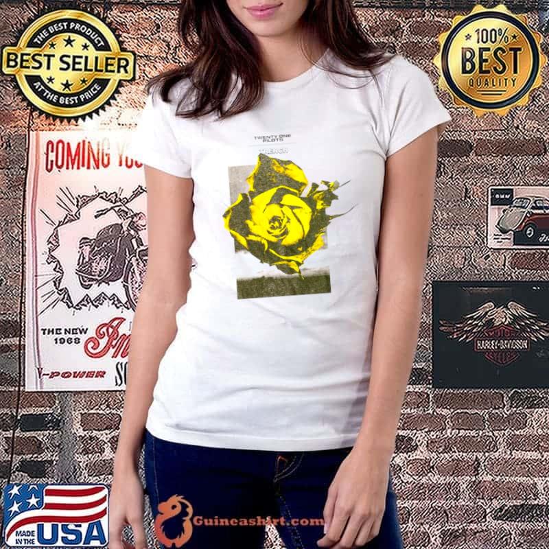 Twenty one pilots yellow flower shirt