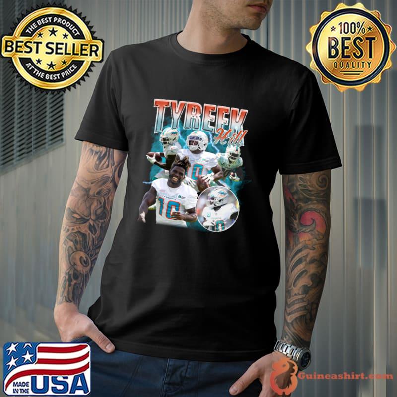 Tyreek Hill Miami Dolphins NFL Football Black Crew T-Shirt T-Shirt Unisex
