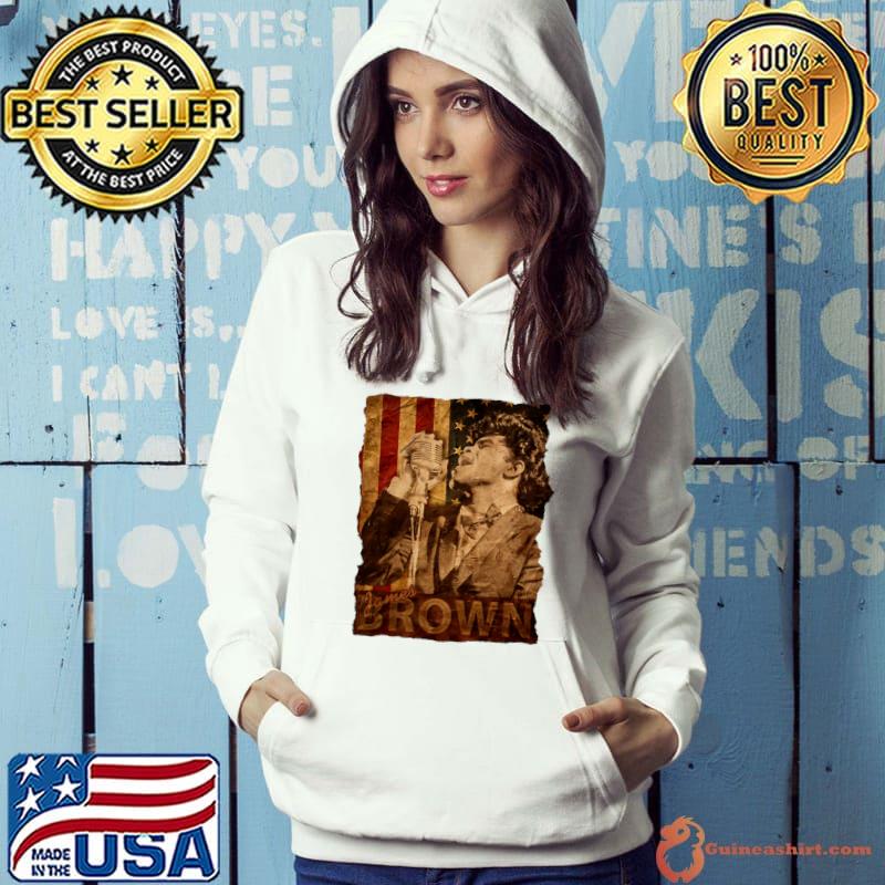 USA Flag James Brown American singer, dancer and musician T-Shirt Hoodie
