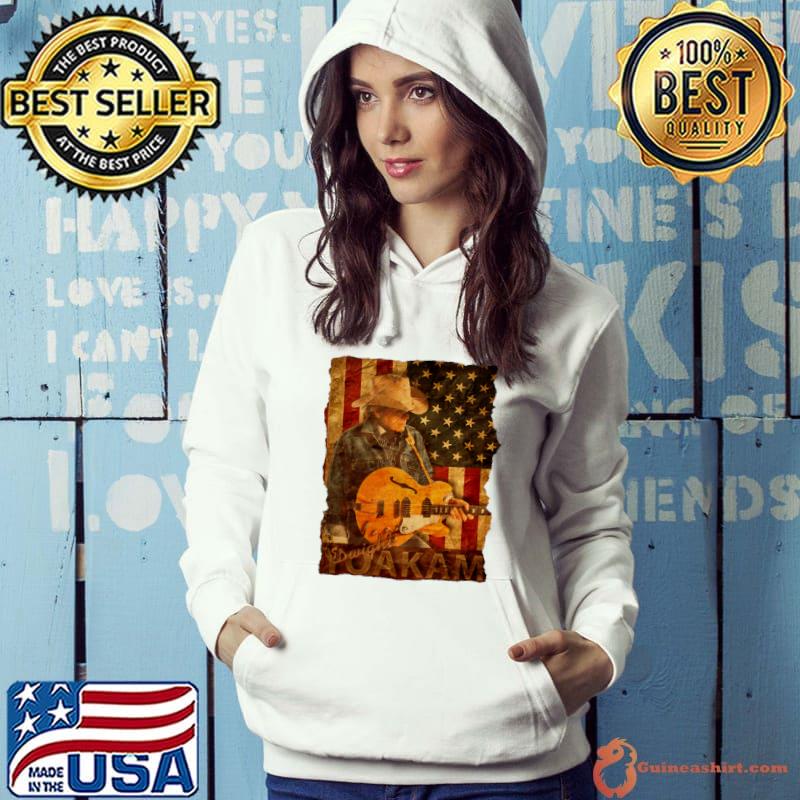 USA Flag with Dwight Yoakam American country singer-songwriter T-Shirt Hoodie