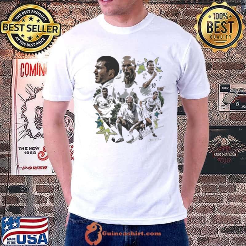 Zinedine Zidane Real Madrid Legendary Football Player Game Changer Signature shirt