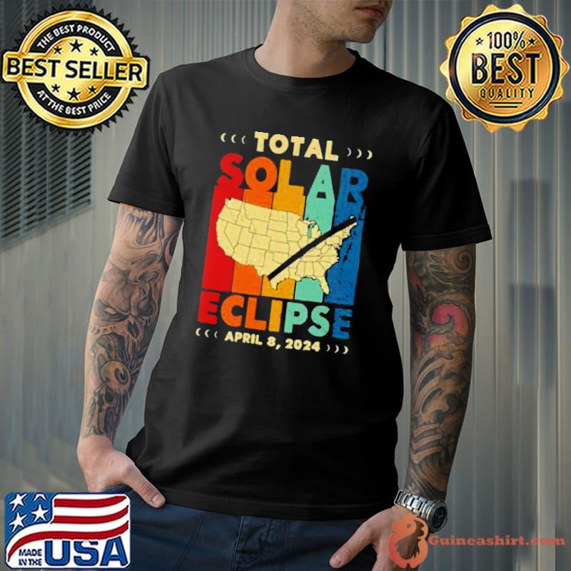 2024 America Path Of Totality April 8Th 2024 Total Solar Eclipse Matching Family Shirts