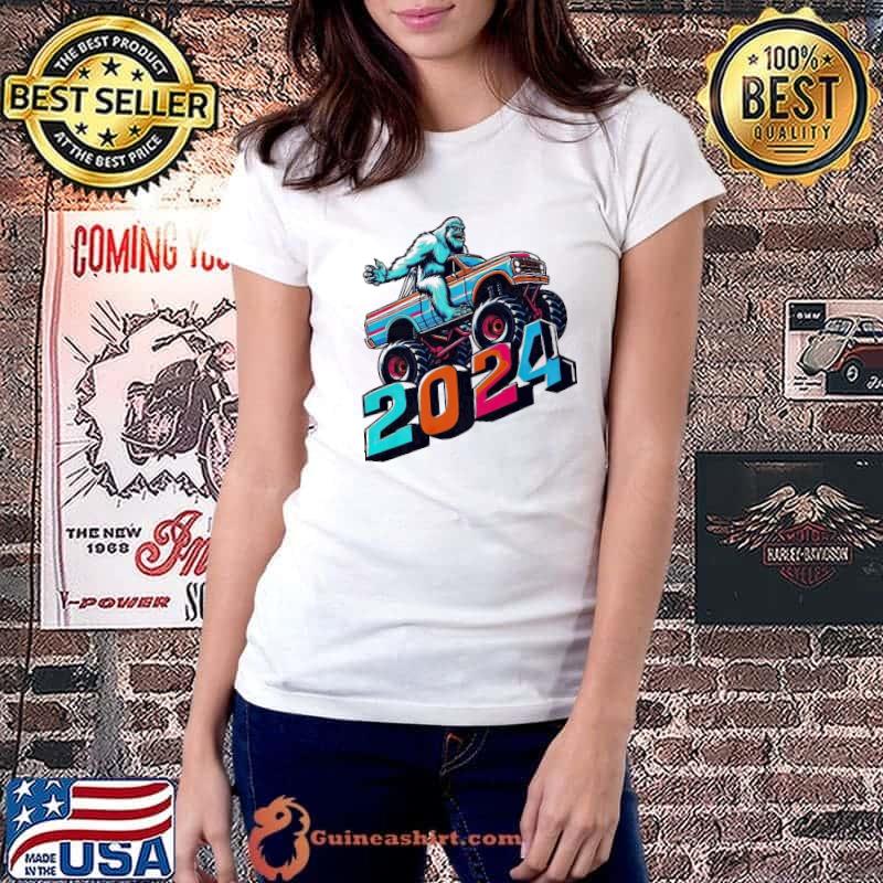 2024 Bigfoot Driving Monster Truck New Years shirt