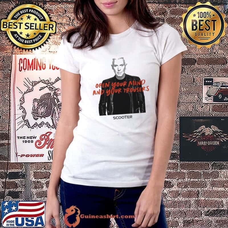 2024 Scooter Open Your Mind and Your Trousers Photo Shirt