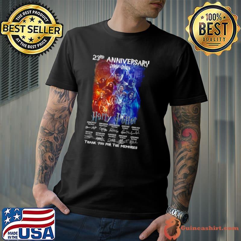 23rd Anniversary 2001 – 2024 Harry Potter Thank You For The Memories Shirt
