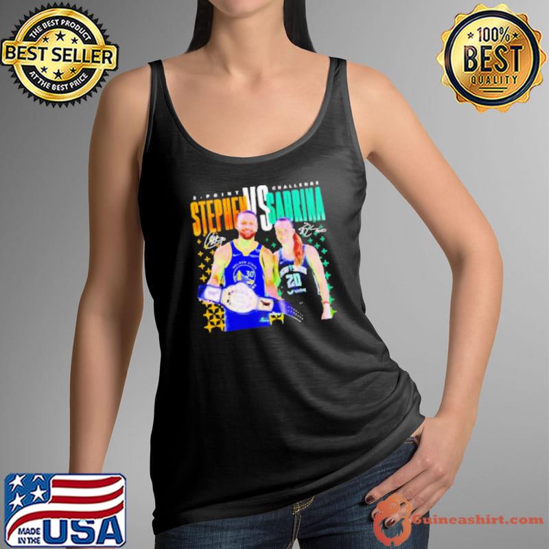 3 point Challenge Steph Curry X Sabrina Ionescu Signatures Shirt Tank Top
