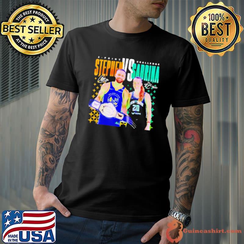 3 point Challenge Steph Curry X Sabrina Ionescu Signatures Shirt