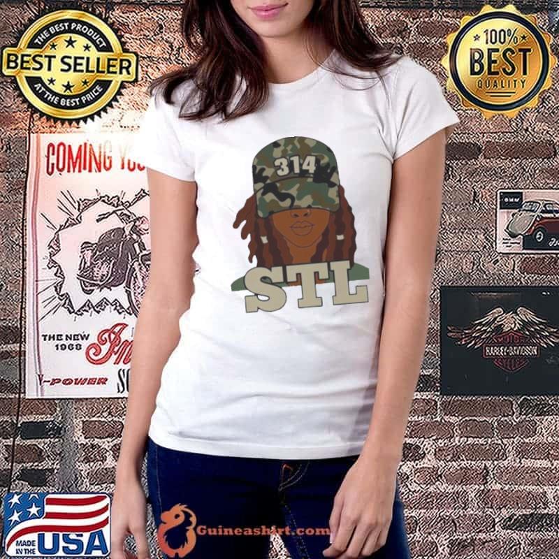 314 STL St. Louis black woman locs shirt
