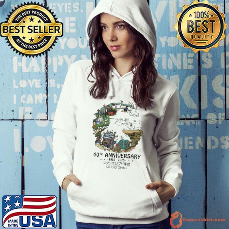 40th anniversary 1985 2025 studio ghibli signature s Hoodie
