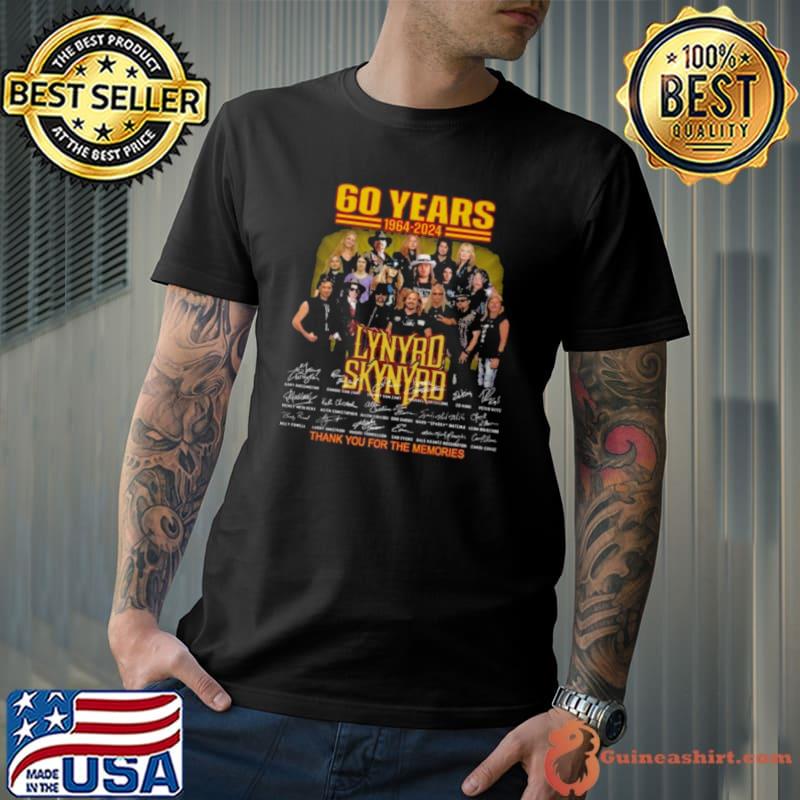60 Years Of Memories With Lynyrd Skynyrd 1964 2024 Signatures Shirt