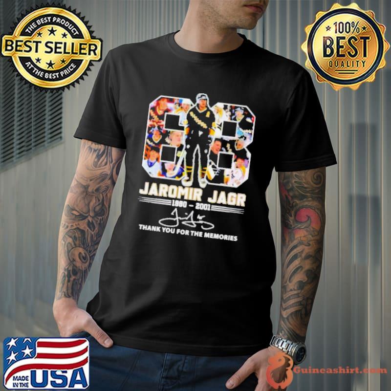 68 Jaromir Jagr 1990 2001 thank you for the memories shirt