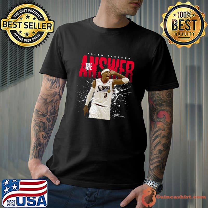 Allen Iverson The Answer Signature American former professional basketball player T-Shirt
