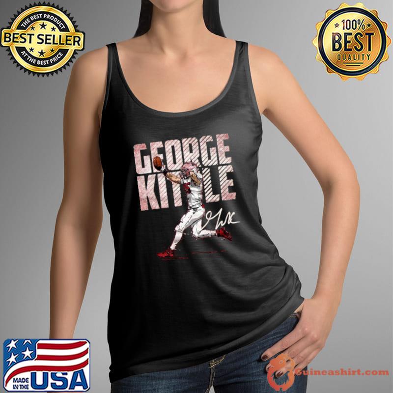 American football tight end for the San Francisco 49ers signature george kittle T-Shirt