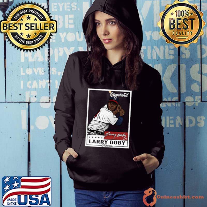 American professional baseball player in the Negro leagues larry doby throwback card T-Shirt Hoodie