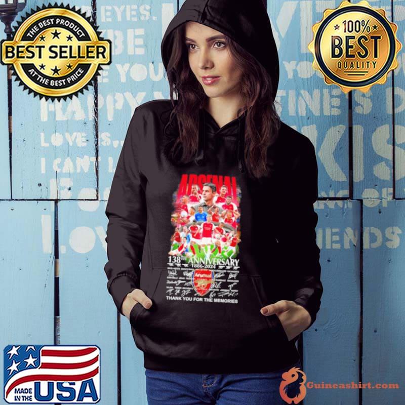Arsenal 138th Anniversary 1886 2024 Signature Thank You For The Memories s Hoodie