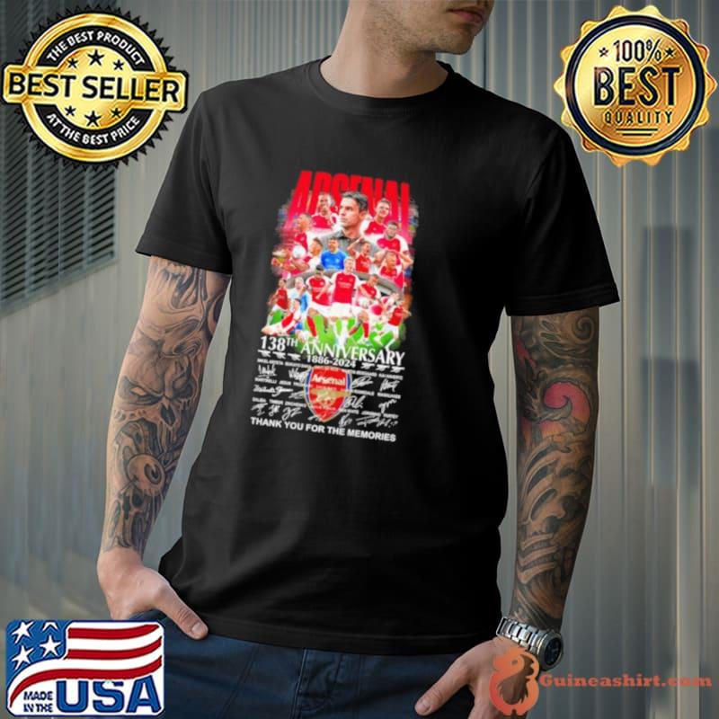 Arsenal 138th Anniversary 1886 2024 Signature Thank You For The Memories s Unisex