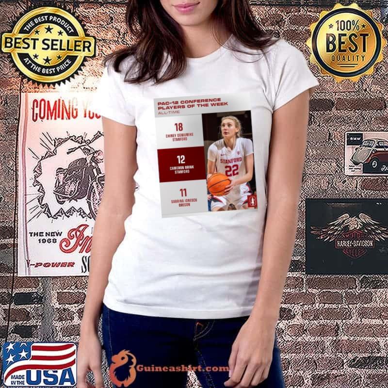 Awesome cameron Brink Stanford Cardinal Of The Pac 12 Conference Is Player Of The Year Poster T Shirt Ladiestee
