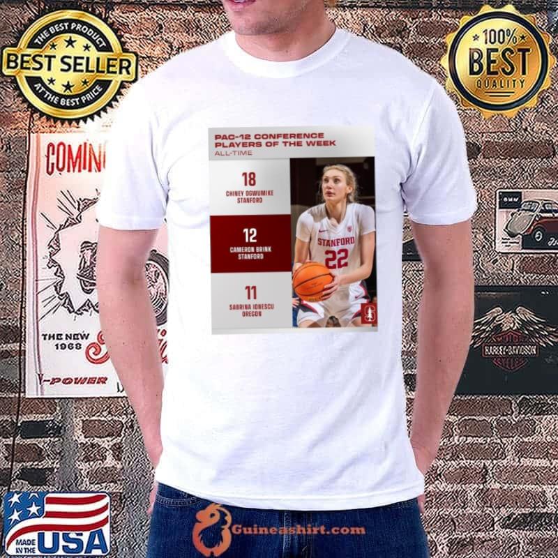 Awesome cameron Brink Stanford Cardinal Of The Pac 12 Conference Is Player Of The Year Poster T Shirt