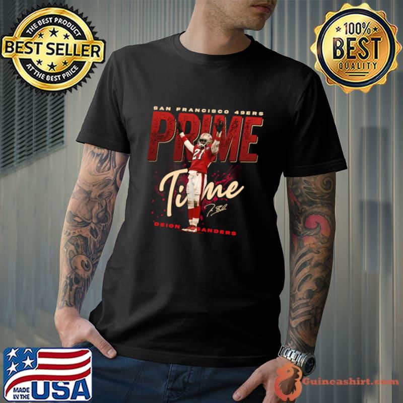 Awesome deion Sanders SF Primetime signature season with the San Francisco 49ers T-Shirt