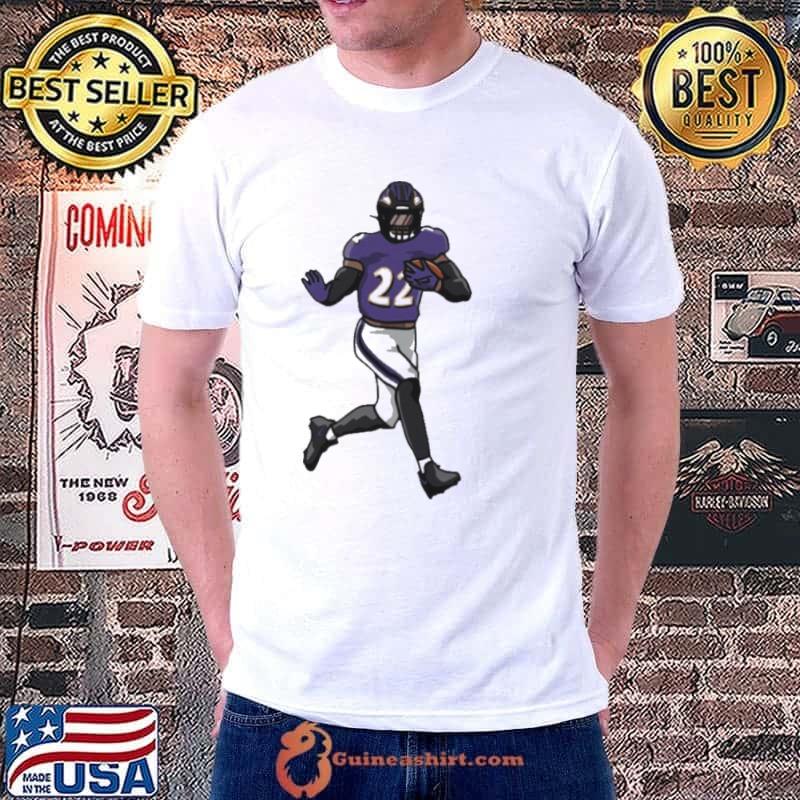 Baltimore Ravens Derrick Henry Running Holding Ball s Unisex