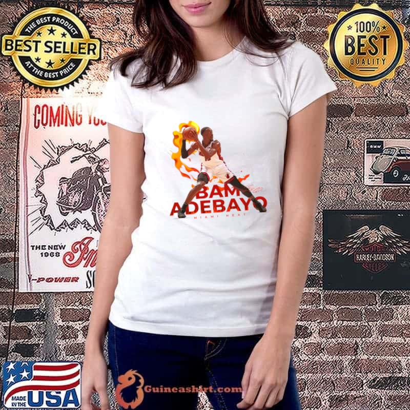 Bam Adebayo American professional basketball player for the Miami Heat Superstar Pose T-Shirt Ladiestee