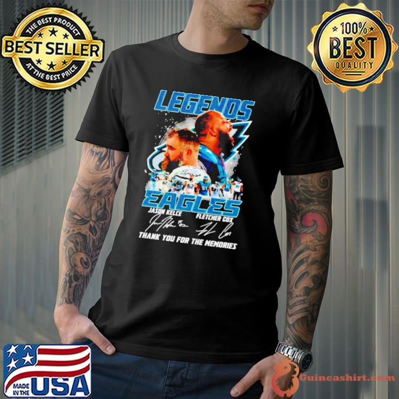 Best legends Eagles Jason Kelce Fletcher Cox thank you for the memories signatures s Unisex