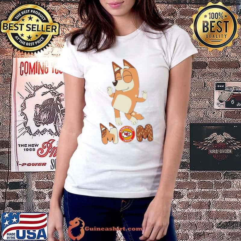 Bluey Mom Chiefs Football dancing shirt