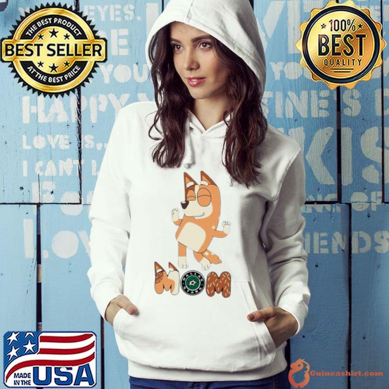 Bluey Mom Dallas Stars Hockey dancing s Hoodie