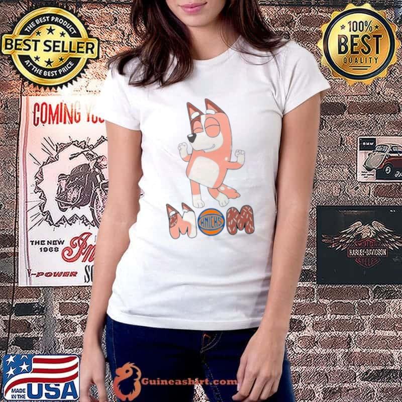 Bluey Mom New York Knicks Basketball dancing shirt