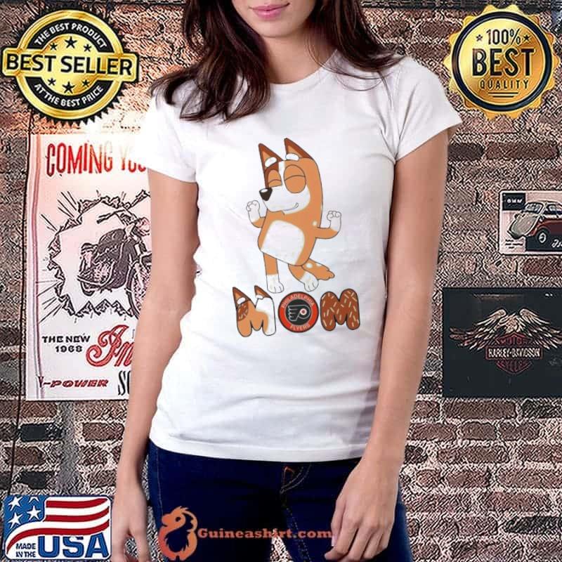 Bluey Mom Philadelphia Flyers Hockey dancing shirt
