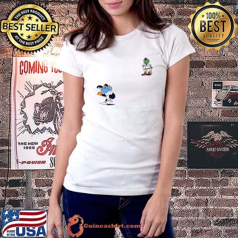 Boston Red Sox VS Tampa Bay Rays MLB 2024 mascot cartoon baseball shirt