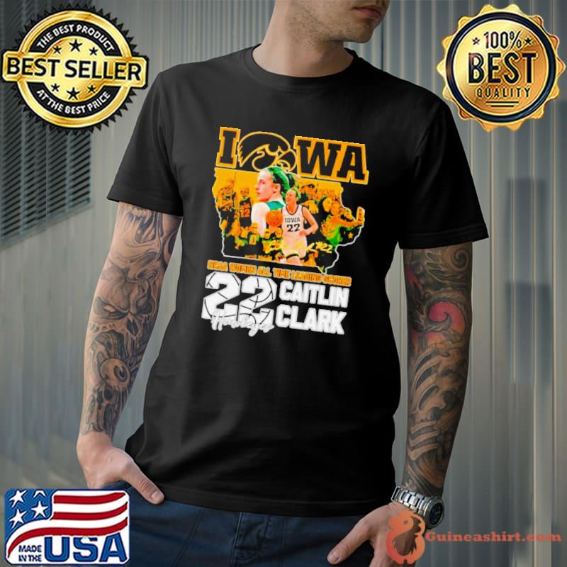 Caitlin Clark Iowa Hawkeyes NCAA women’s all time leading scorer signature s Unisex