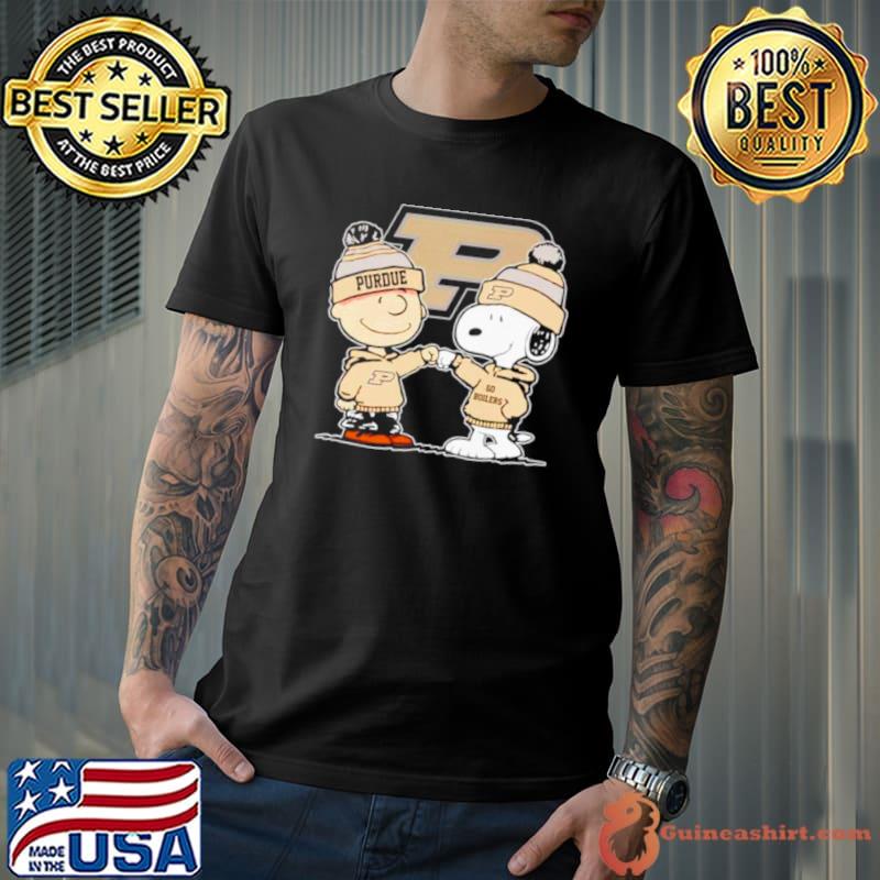 Charlie Brown and Snoopy go Purdue Boilermakers s Unisex