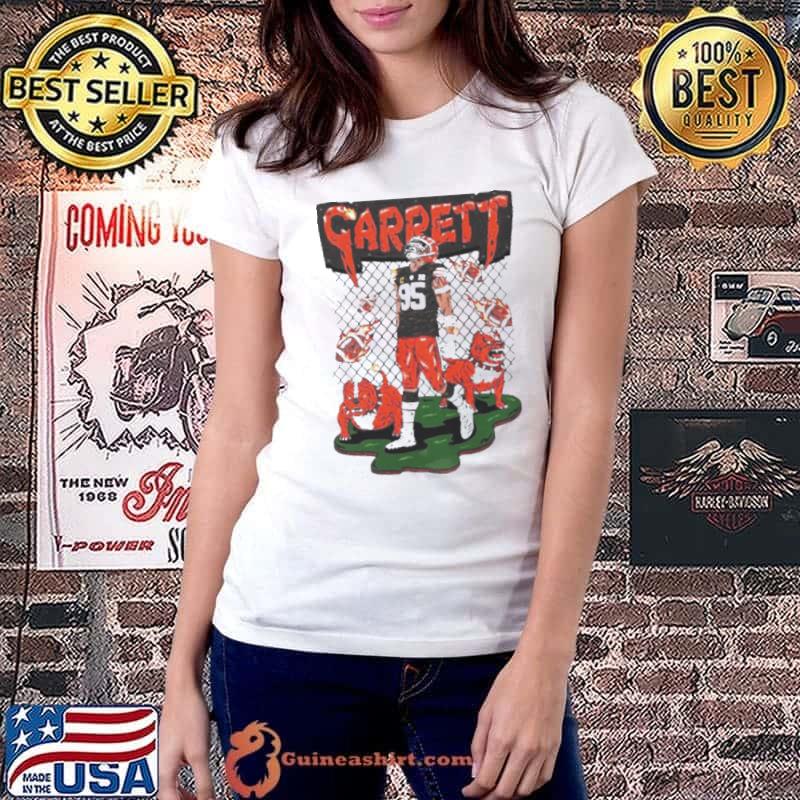 Cleveland Browns Myles Garrett burning shirt