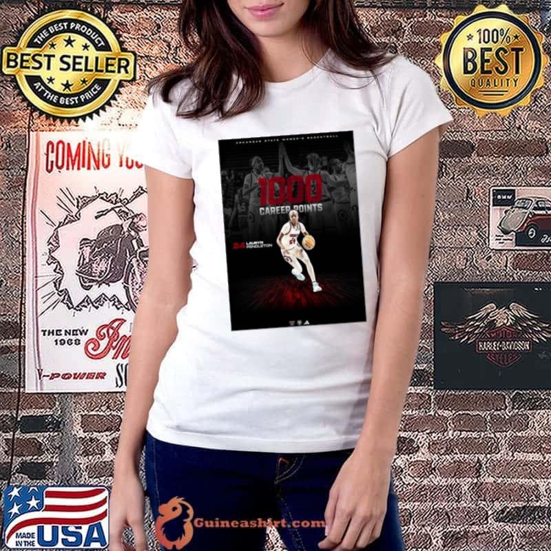 Congrats Lauryn Pendleton 1000 Career Points Of Arkansas State Women’s Basketball shirt