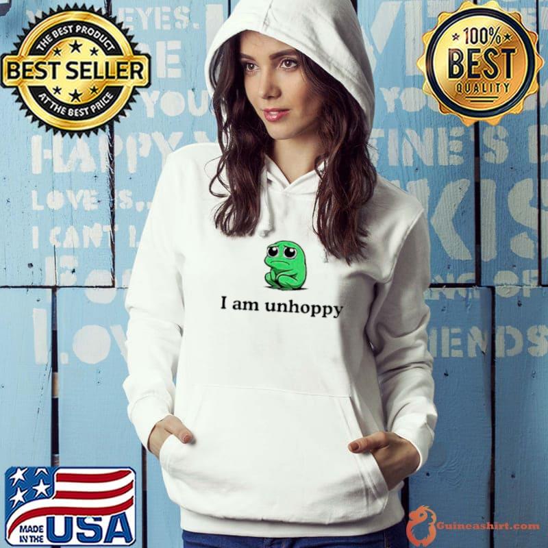 Cute frog I am unhoppy shirt