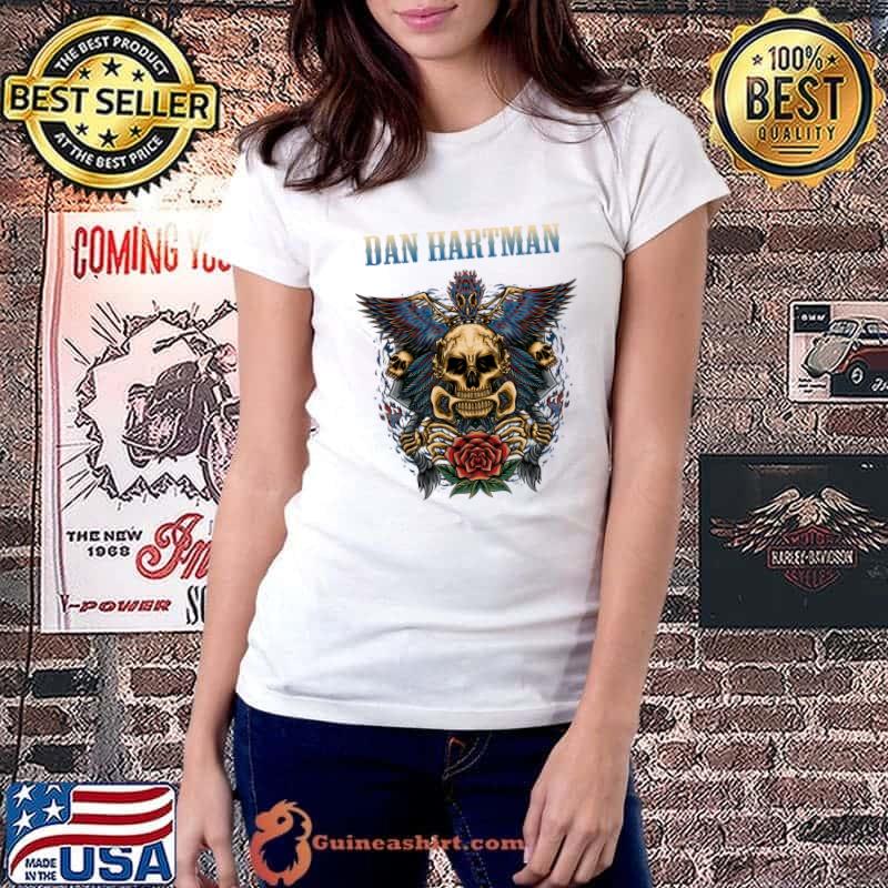 Daniel Earl Hartman American pop rock musician skull roses T-Shirt Ladiestee