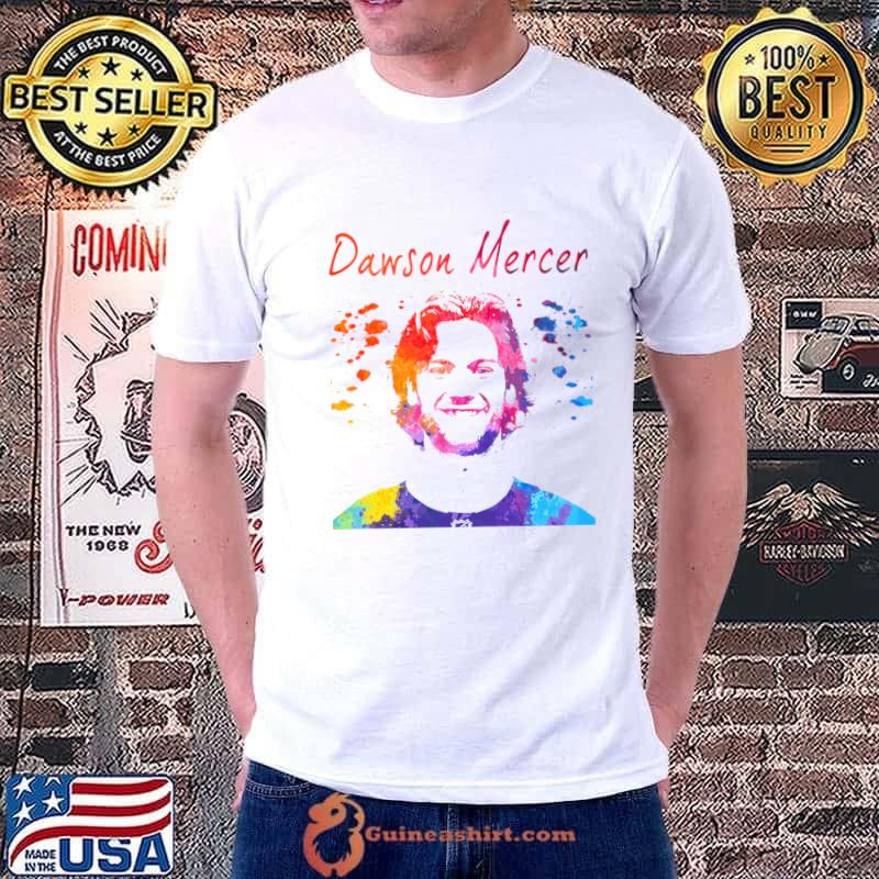 Dawson Mercer Canadian professional ice hockey centre for the New Jersey Devils T-Shirt