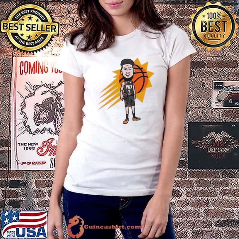 Devin Booker Phoenix Suns player cartoon shirt