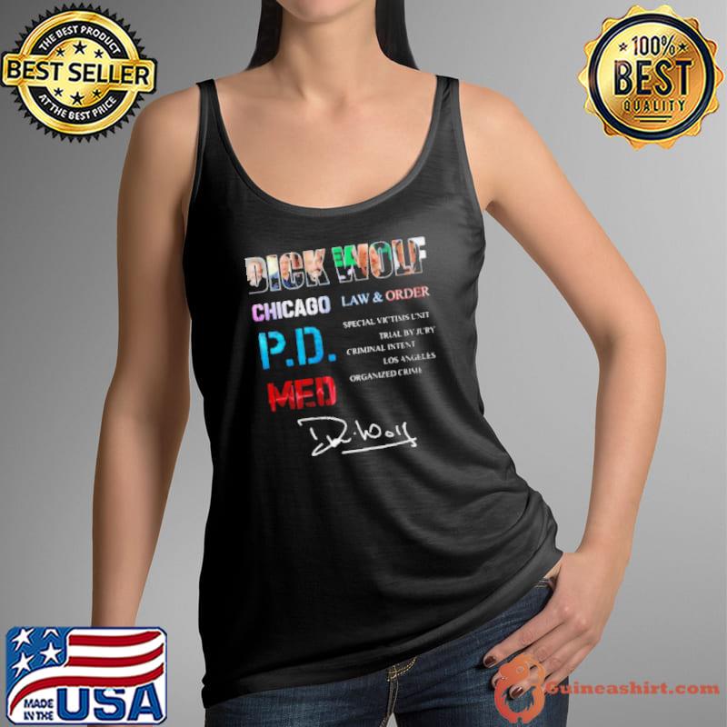 Dick Wolf Chicago Law & Order P.D.Med s Tank Top