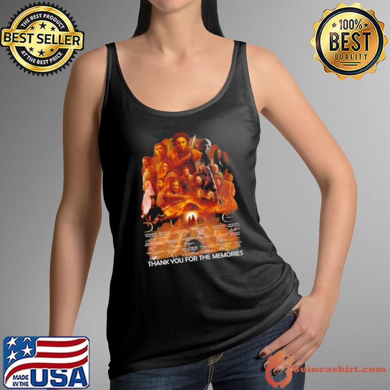 Dune Movie Fan Thank You For All Memories Signatures Shirt Tank Top