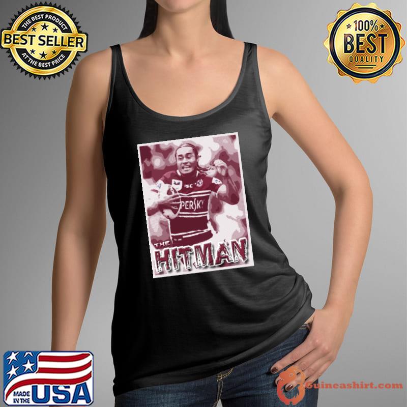 Funny manly Sea Eagles Steve Matai New Zealand former professional rugby league footballer THE HITMAN T-Shirt Tank Top