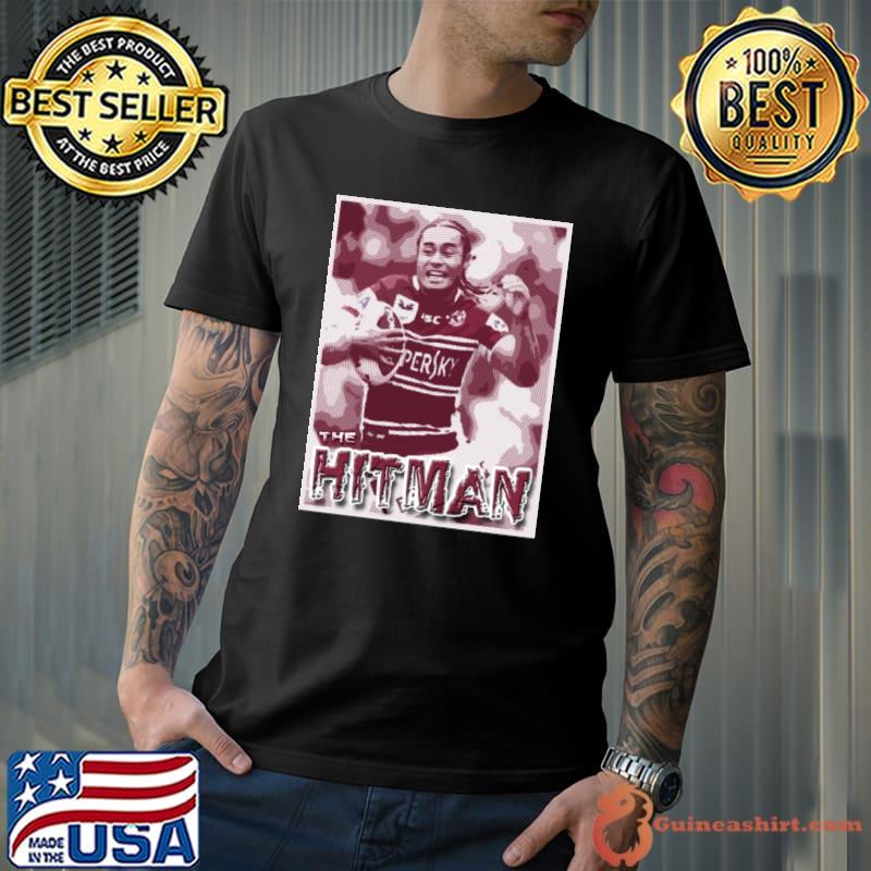 Funny manly Sea Eagles Steve Matai New Zealand former professional rugby league footballer THE HITMAN T-Shirt