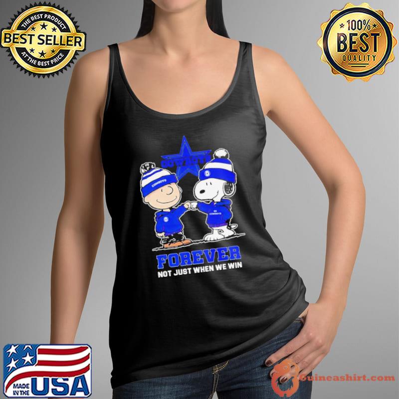 Go Cowboys Peanuts Snoopy and Charlie Brown Dallas Cowboys Forever Not Just When We Win 2024 Shirt